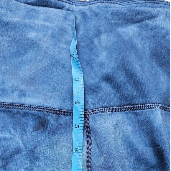 Brand New Old Navy Women Cropped Blue Tie Dye High Rise Leggings Size Medium - Picture 3 of 8